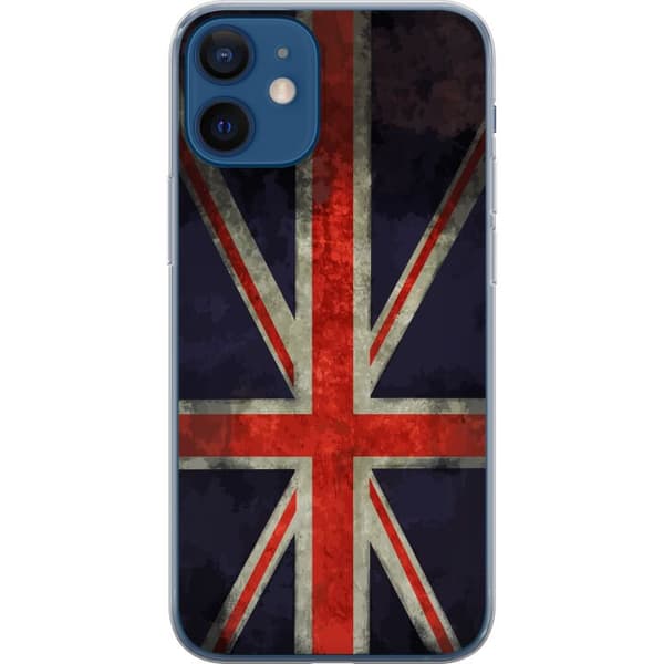 Kompatibelt Mobildeksel til Apple iPhone 12 Britisk flagg med rustikk følelse