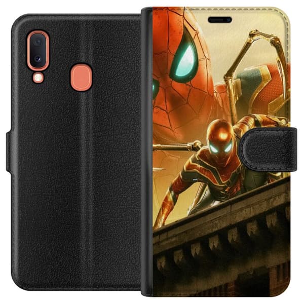 Kompatibelt Plånboksfodral till Samsung Galaxy A20e Spiderman