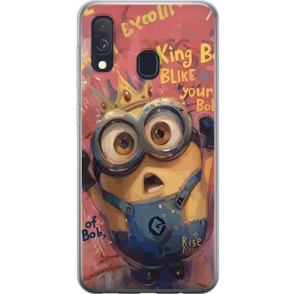 Kompatibelt Mobildeksel til Samsung Galaxy A40 Minion Med Krona