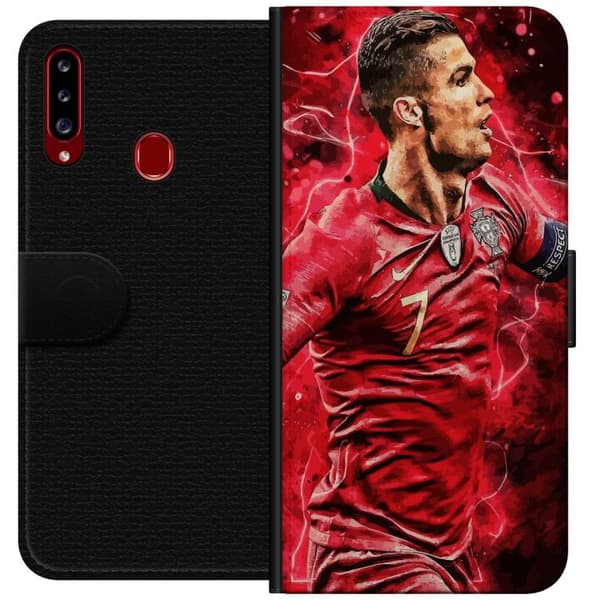 Kompatibelt Plånboksfodral till Samsung Galaxy A20s Cristiano Ronaldo