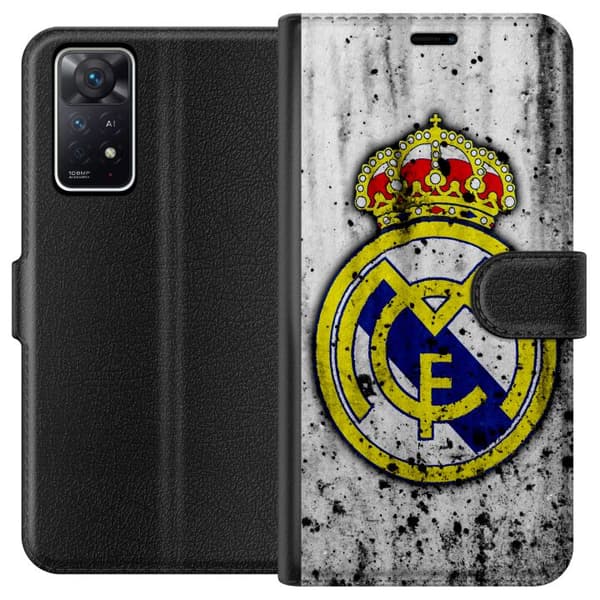 Kompatibelt Plånboksfodral till Xiaomi Redmi Note 11 Pro 5G Real Madrid CF