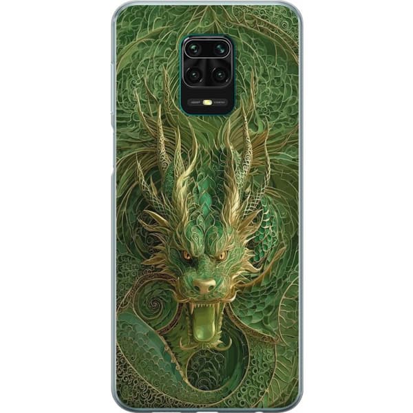 Kompatibelt Mobildeksel til Xiaomi Redmi Note 9 Pro Nærbilde av en kraftig fantasidrake