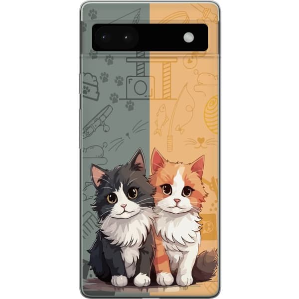 Kompatibelt Mobilskal till Google Pixel 6a Katter