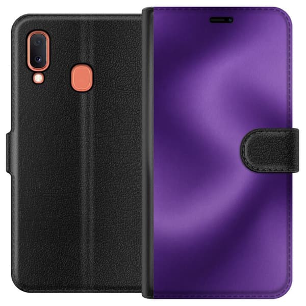 Kompatibelt Lommeboketui til Samsung Galaxy A20e Lilla bevegelse