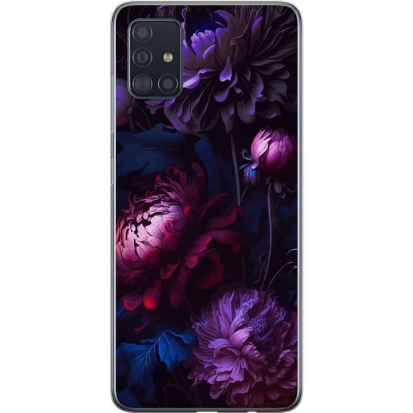 Kompatibelt Mobildeksel til Samsung Galaxy A51 Lilla Blomster
