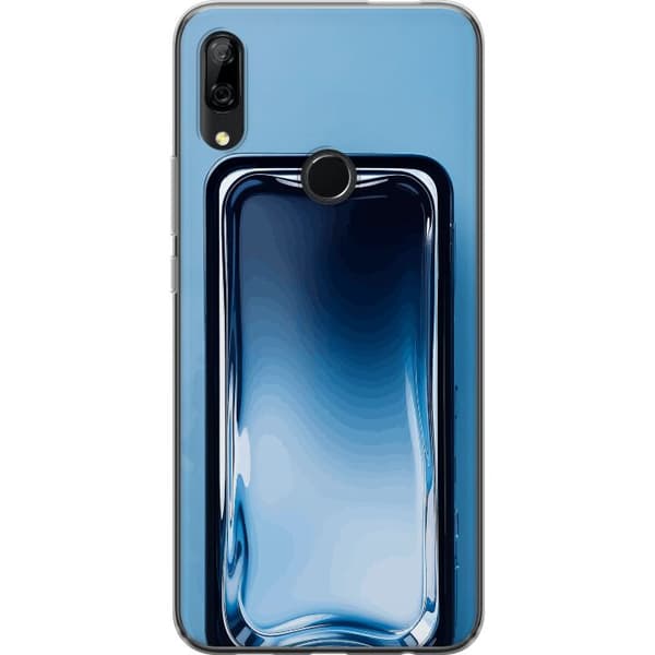 Kompatibelt Mobilskal till Huawei P Smart Z Blå glaseffekt