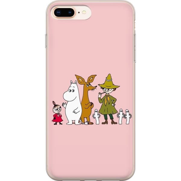 Kompatibel Mobilcover til Apple iPhone 8 Plus Flere figurer sammen på lyserød baggrund