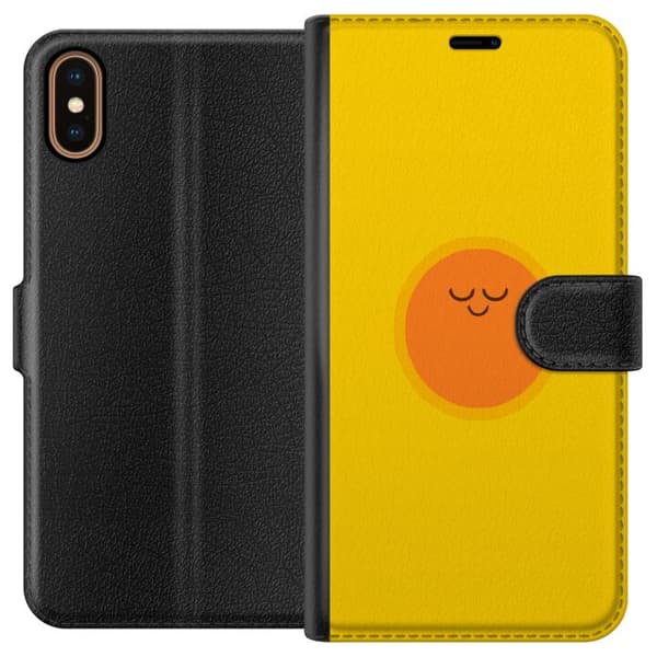 Kompatibel Tegnebogsetui til Apple iPhone XS Sovande solfigur