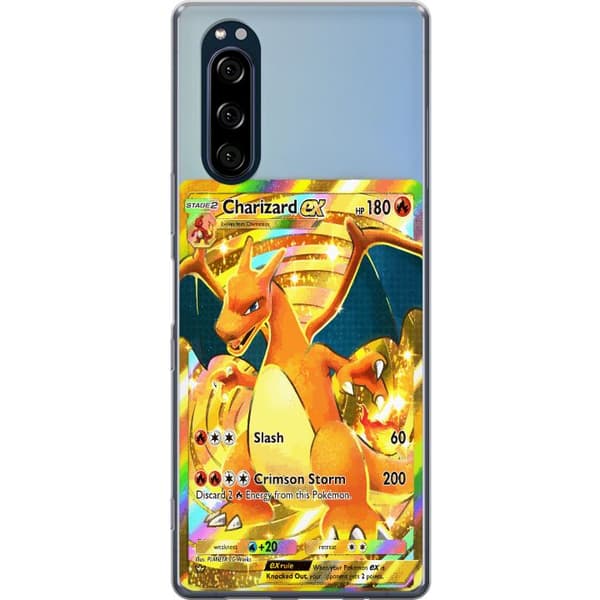 Kompatibelt Mobildeksel til Sony Xperia 5 Premiummotiv med Charizard EX
