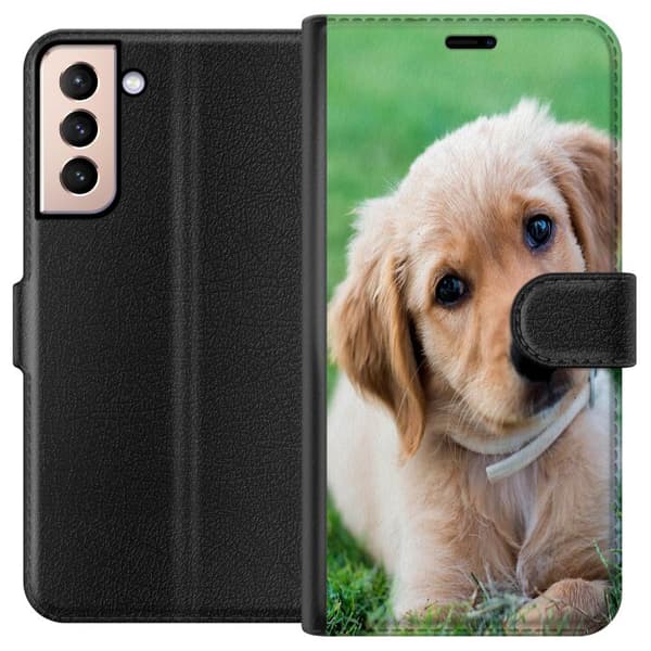 Kompatibelt Lommeboketui til Samsung Galaxy S21 Hund