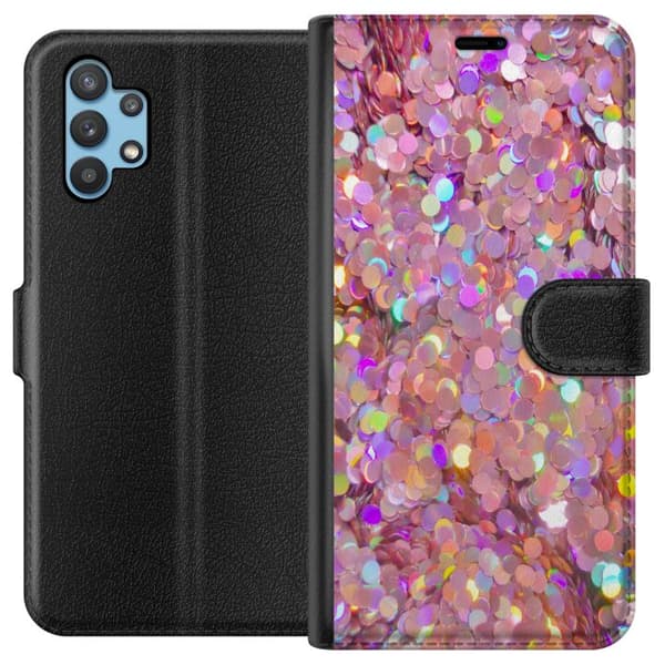 Kompatibelt Plånboksfodral till Samsung Galaxy A32 5G Glitter