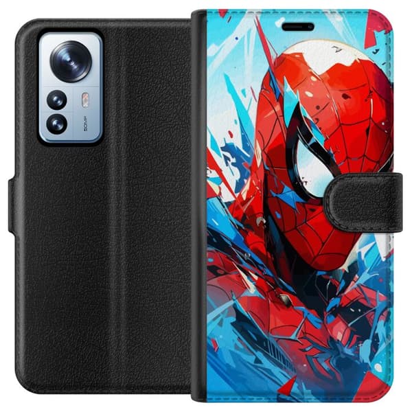 Kompatibel Tegnebogsetui til Xiaomi 12 Pro Spiderman