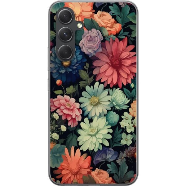 Kompatibelt Mobildeksel til Samsung Galaxy S24 FE Blomster