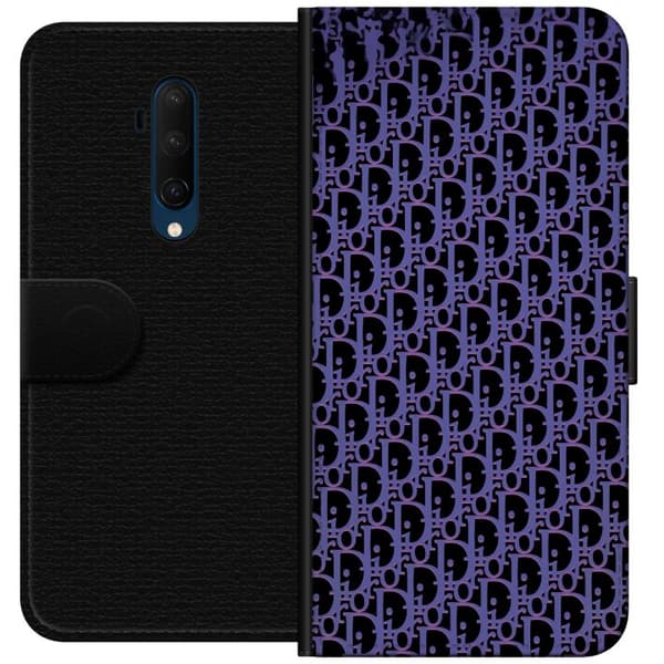 Kompatibelt Lommeboketui til OnePlus 7T Pro Moderneluksuriøst monogram i stilrent design