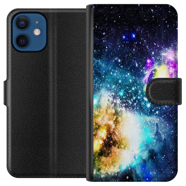 Kompatibelt Lommeboketui til Apple iPhone 12 Galaksen