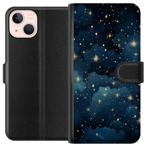 Kompatibelt Plånboksfodral till Apple iPhone 13 mini Stjärnor på himlen