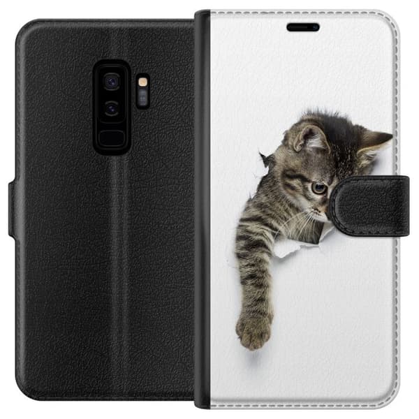 Kompatibel Tegnebogsetui til Samsung Galaxy S9+ Kat