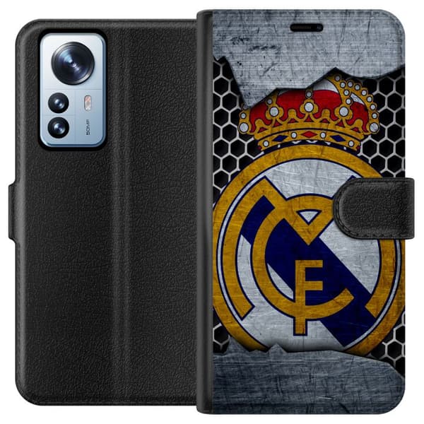 Kompatibelt Plånboksfodral till Xiaomi 12 Pro Real Madrid CF