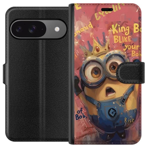 Kompatibelt Lommeboketui til Google Pixel 9 Pro Minion Med Krona