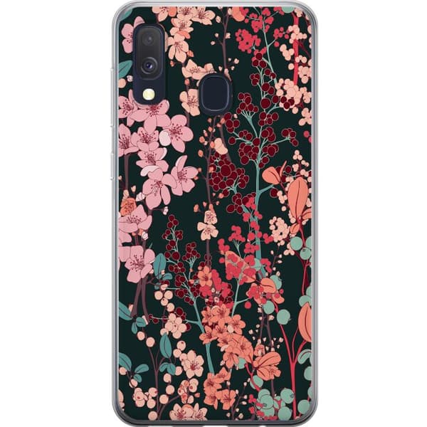 Kompatibelt Mobilskal till Samsung Galaxy A40 Herbaceous Retro