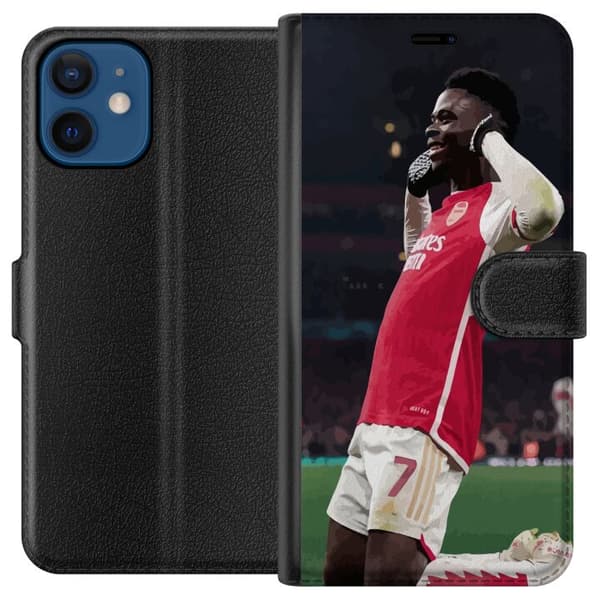 Kompatibel Tegnebogsetui til Apple iPhone 12 mini Bukayo Saka