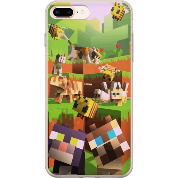 Kompatibelt Mobilskal till Apple iPhone 8 Plus MineCraft