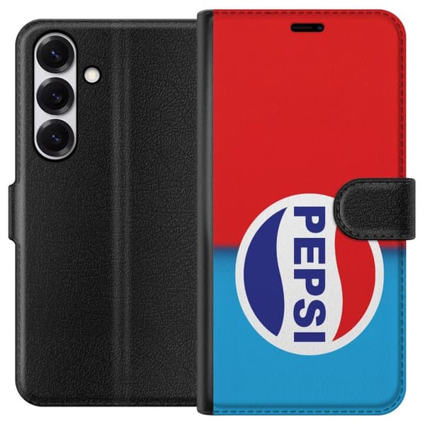 Kompatibel Tegnebogsetui til Samsung Galaxy S26 Ikonisk Pepsi-design