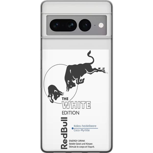 Kompatibelt Mobildeksel til Google Pixel 7 Pro Moderne Red Bull White Edition design