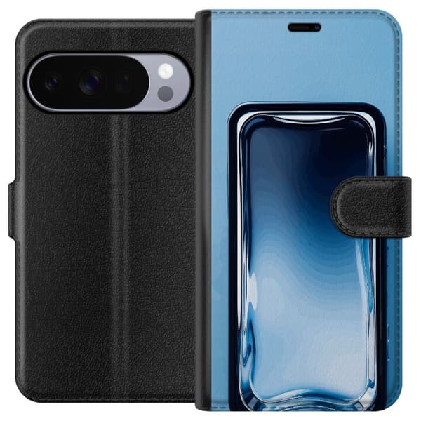 Kompatibel Tegnebogsetui til Google Pixel 11 Pro Blå glaseffekt