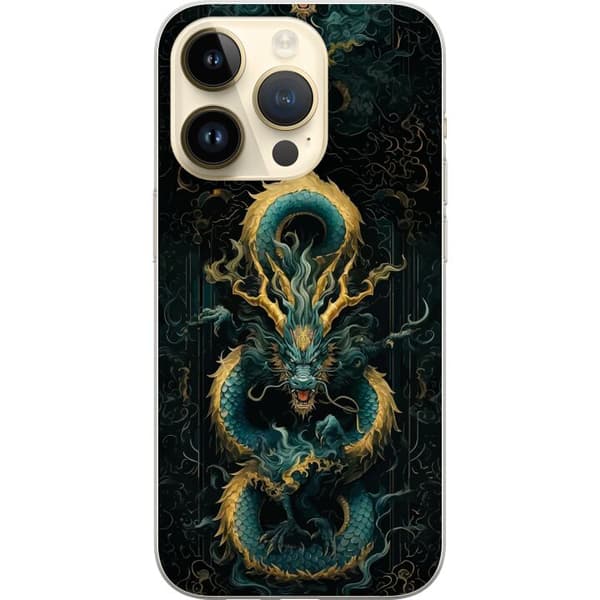Kompatibelt Mobildeksel til Apple iPhone 14 Pro Asiatisk drake