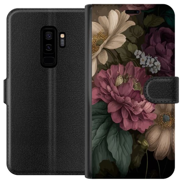 Kompatibelt Lommeboketui til Samsung Galaxy S9+ Blomster