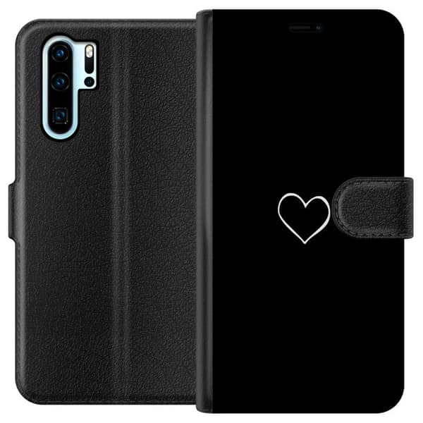 Kompatibel Tegnebogsetui til Huawei P30 Pro Hjerte