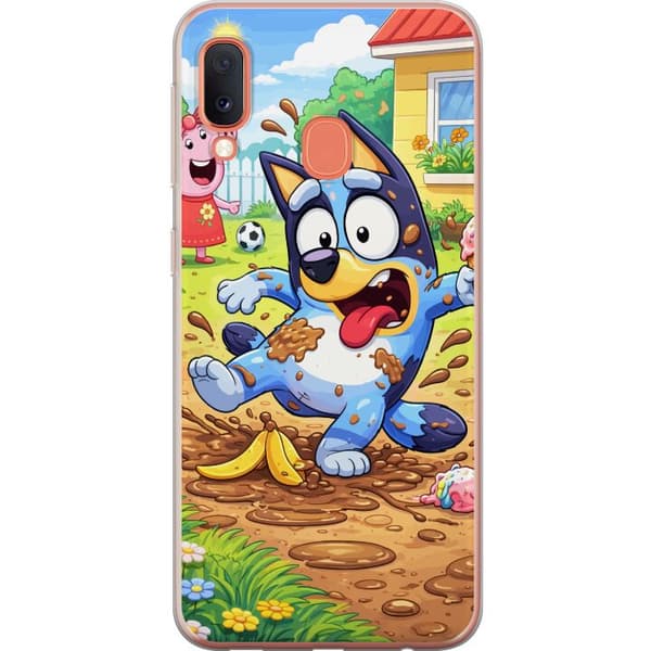 Kompatibelt Mobildeksel til Samsung Galaxy A20e Blåy