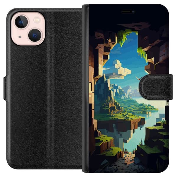 Kompatibelt Plånboksfodral till Apple iPhone 13 mini Minecraft