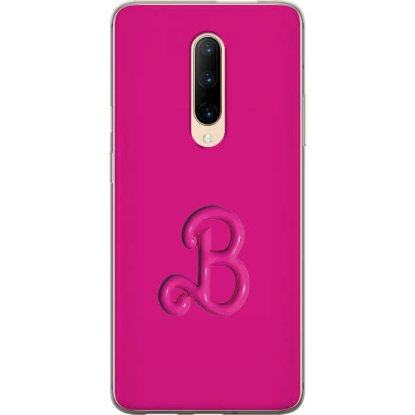 Kompatibelt Mobildeksel til OnePlus 7 Pro Blank rosa bokstav B i Barbie-inspirert stil