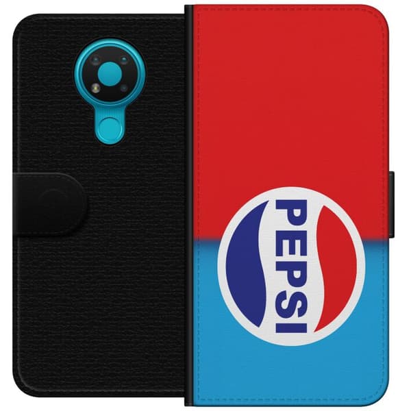 Kompatibel Tegnebogsetui til Nokia 3.4 Ikonisk Pepsi-design