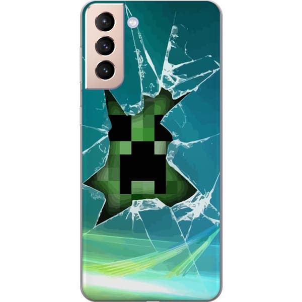 Kompatibelt Mobildeksel til Samsung Galaxy S21 Minecraft