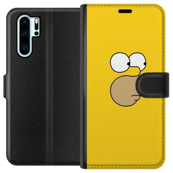 Kompatibel Tegnebogsetui til Huawei P30 Pro Homer Simpson