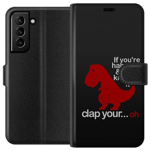 Kompatibel Tegnebogsetui til Samsung Galaxy S21+ 5G Dinosaur