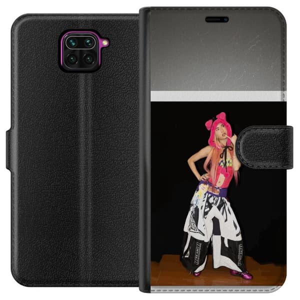 Kompatibelt Lommeboketui til Xiaomi Redmi Note 9 KATSEYE rosa modeporträtt