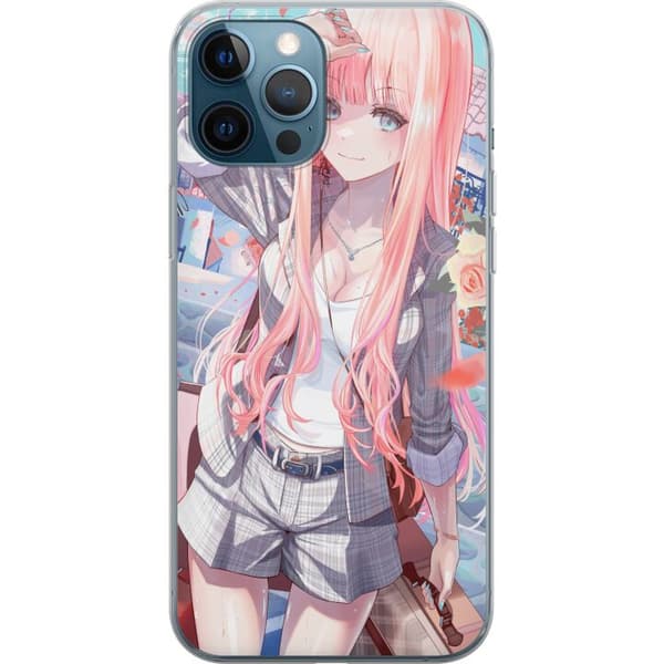 Kompatibelt Mobildeksel til Apple iPhone 12 Pro Anime jente søt