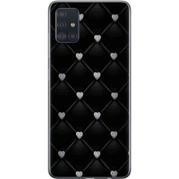 Kompatibelt Mobildeksel til Samsung Galaxy A51 Hjert Diamond