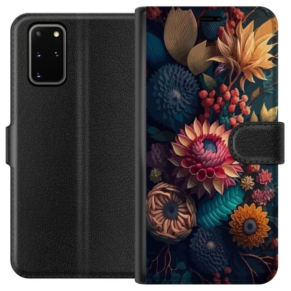 Kompatibelt Plånboksfodral till Samsung Galaxy S20+ Blommor