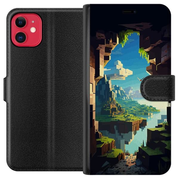 Kompatibelt Plånboksfodral till Apple iPhone 11 Minecraft