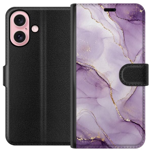 Kompatibelt Plånboksfodral till Apple iPhone 16 Lilac Luxe
