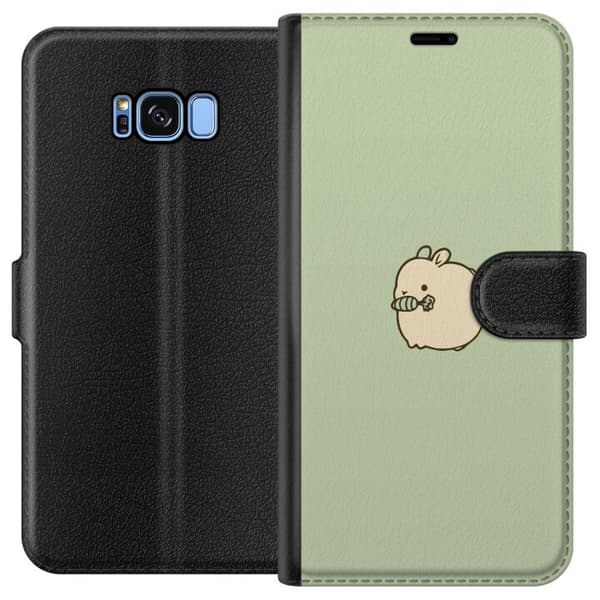 Kompatibelt Plånboksfodral till Samsung Galaxy S8 Bunny