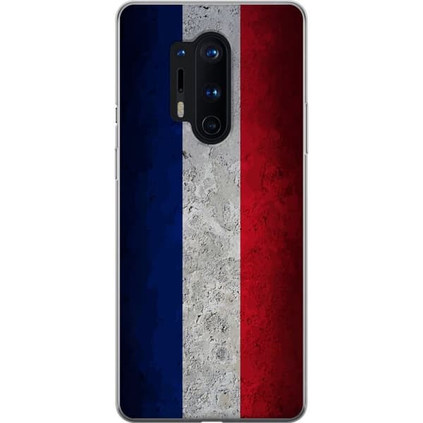 Kompatibelt Mobildeksel til OnePlus 8 Pro Rent fransk flaggdesign