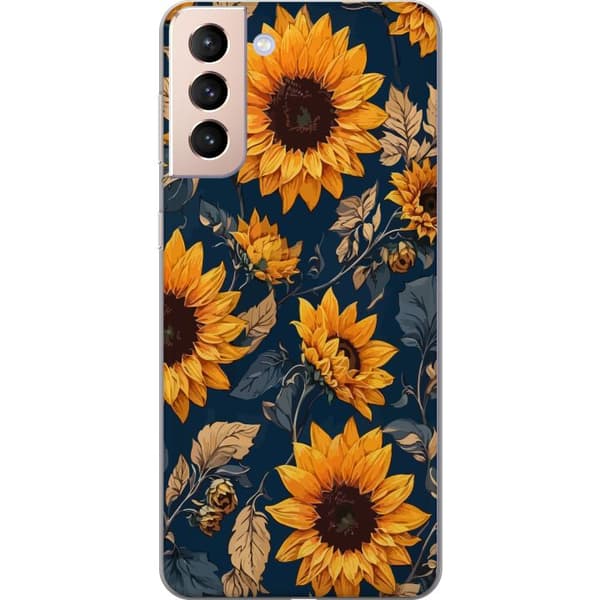 Kompatibelt Mobildeksel til Samsung Galaxy S21 Solroser