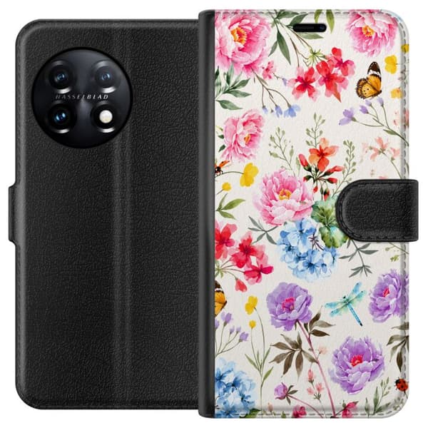 Kompatibelt Plånboksfodral till OnePlus 11 Bloom Society