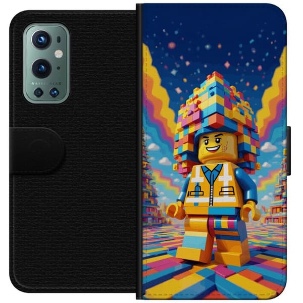 Kompatibelt Plånboksfodral till OnePlus 9 Pro Byggklossfigur
